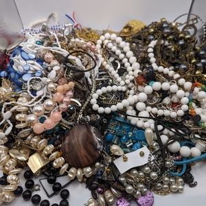 5lbs+ Tangled Costume Jewelry Mostly Wearable